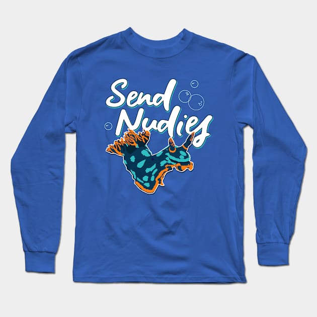 Send Nudies Long Sleeve T-Shirt by Plan8